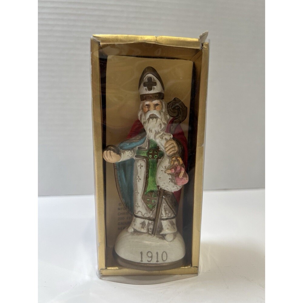 Vintage 1910 Sint Niklaes Belgium Memories of Santa Claus Ornament Figure